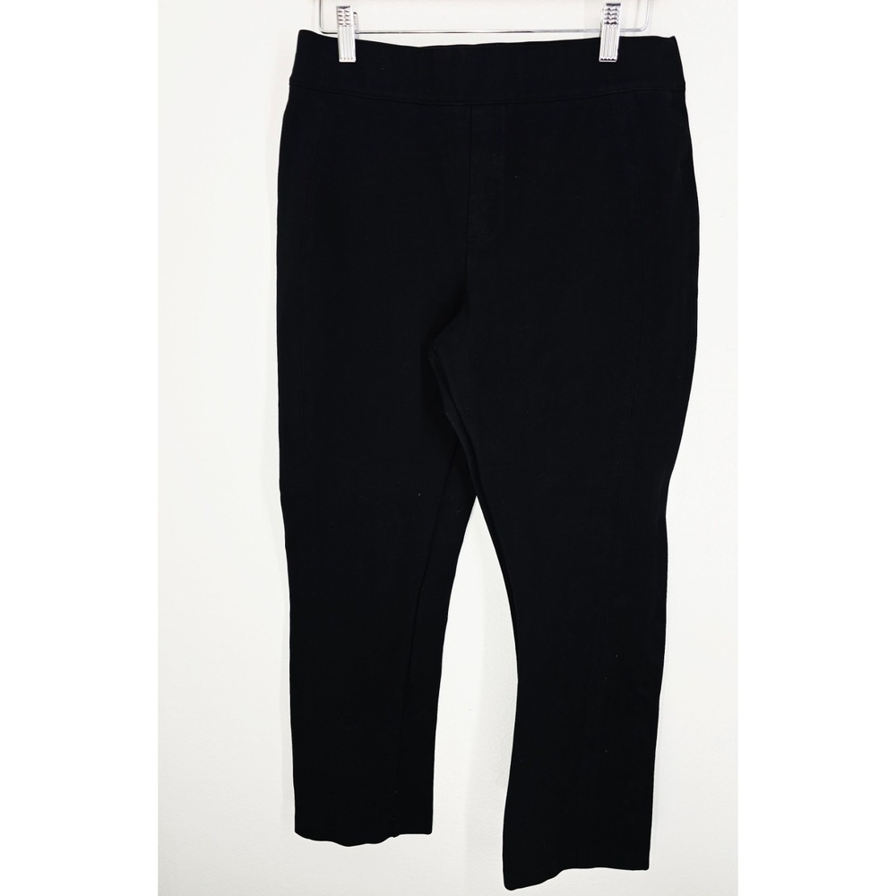 Spanx The Perfect Fit Ponte Pant Black Large Slim Straight Ankle 20254R